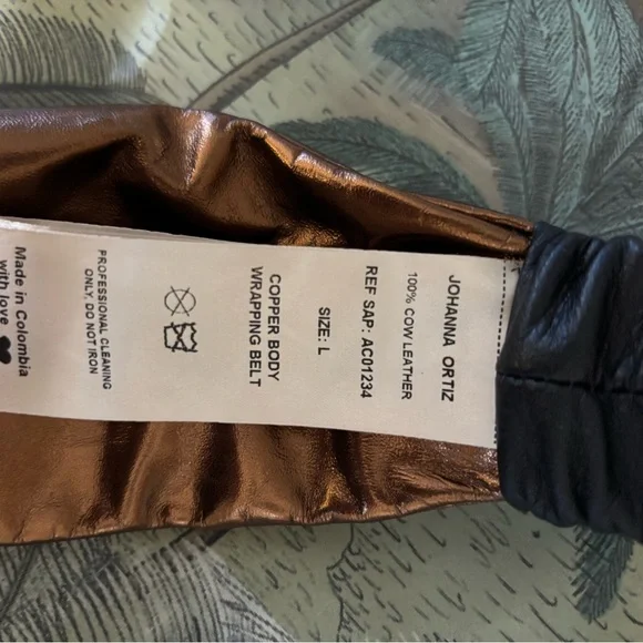 Johanna Ortiz Body Wrapping Belt In Copper  display picture 3